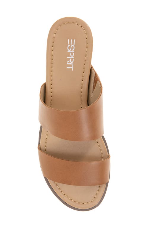 Esprit Dansel Wedge Slide Sandal In Whiskey