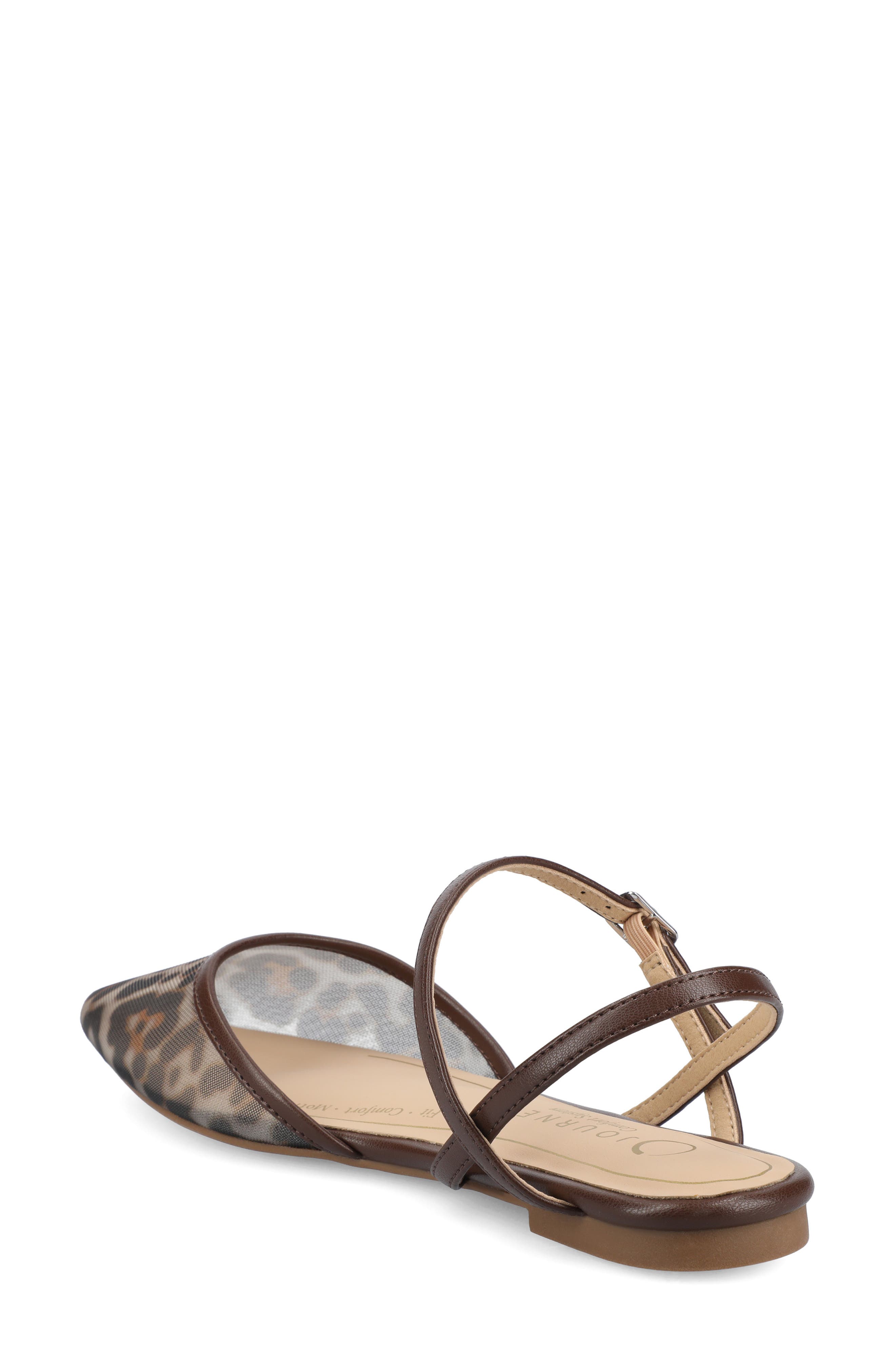 Martine SuperNatural Shades Slingback Flat, Alternate, color, LEOPARD MESH