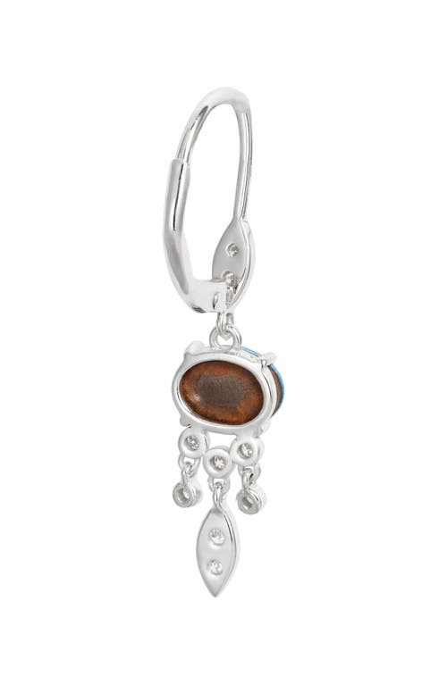 Meira T Diamond & Opal Drop Earrings
