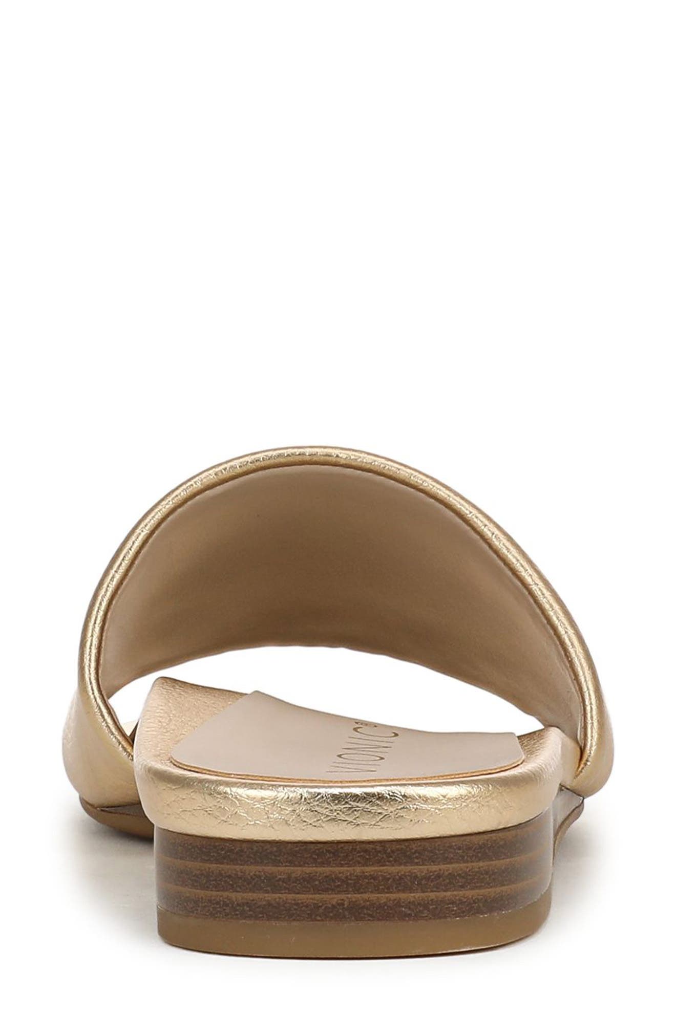 Gillian Slide Sandal, Alternate, color, GOLD