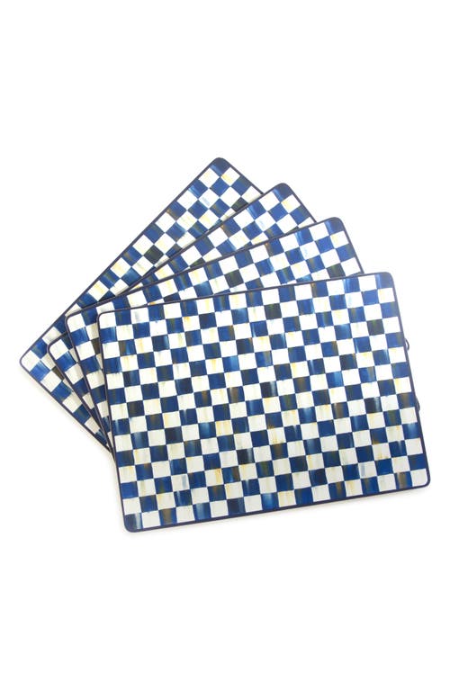 Mackenzie-childs Mackenzie Childs Royal Check Set Of 4 Placemats In Multi