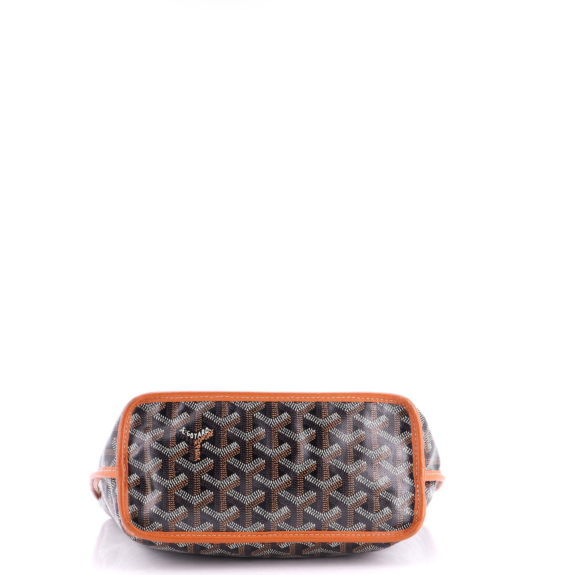 Pre-Owned Goyard Anjou Reversible Tote Coated Canvas Mini, Alternate, color, Brown