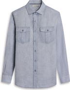 Bugatchi Jasper Linen Button-Up Shirt