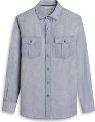 Bugatchi Jasper Linen Button-Up Shirt