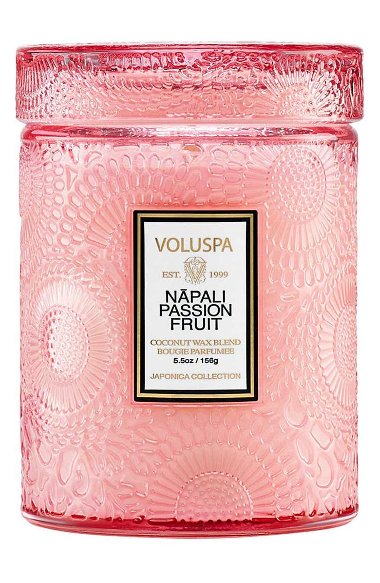 Voluspa Napali Passion Fruit Small Jar Candle, Main, color,