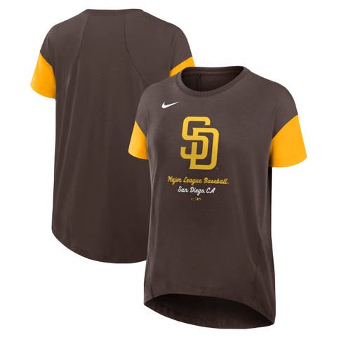 Women's Nike Brown San Diego Padres Flowy T-Shirt