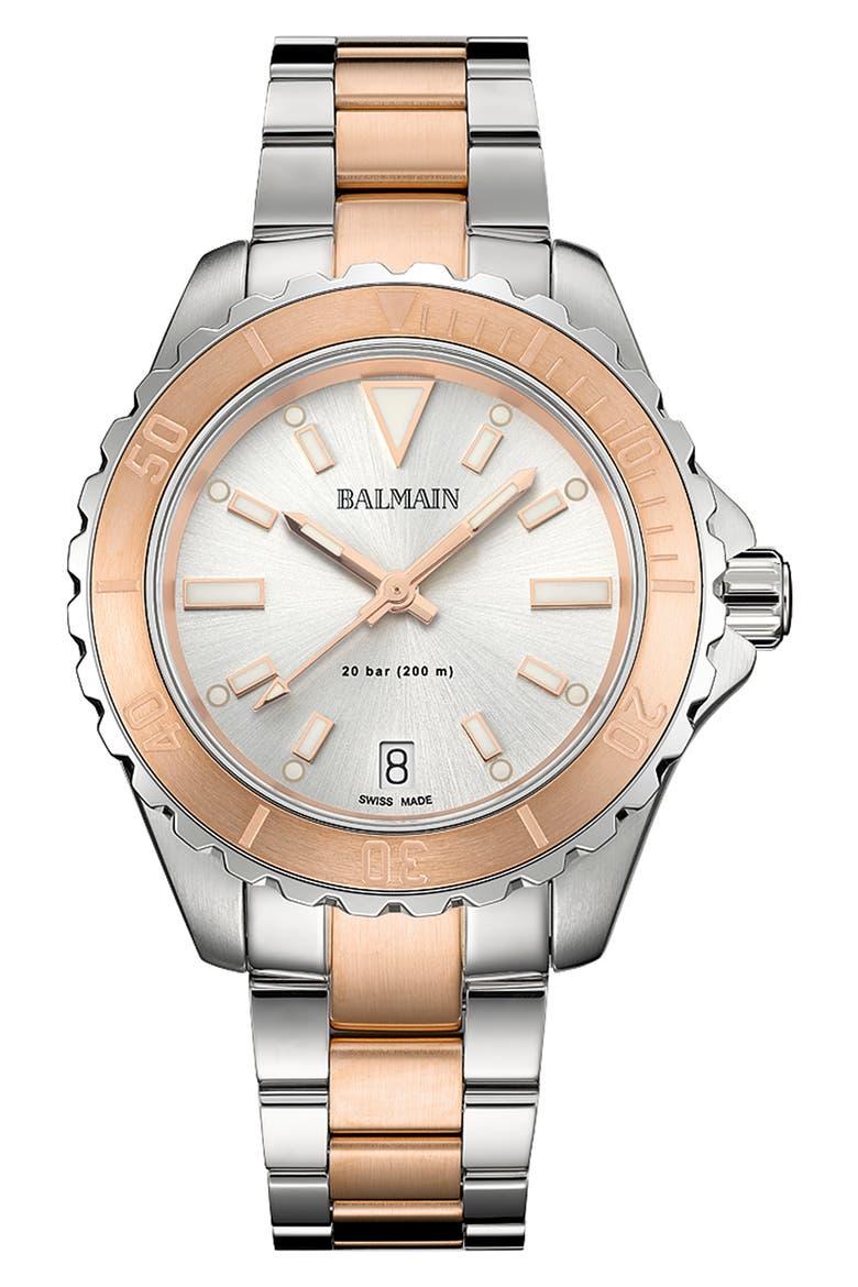 Ophrys Watch, 34.5mm, Main, color, STAINLESS STEEL/ ROSE GOLD