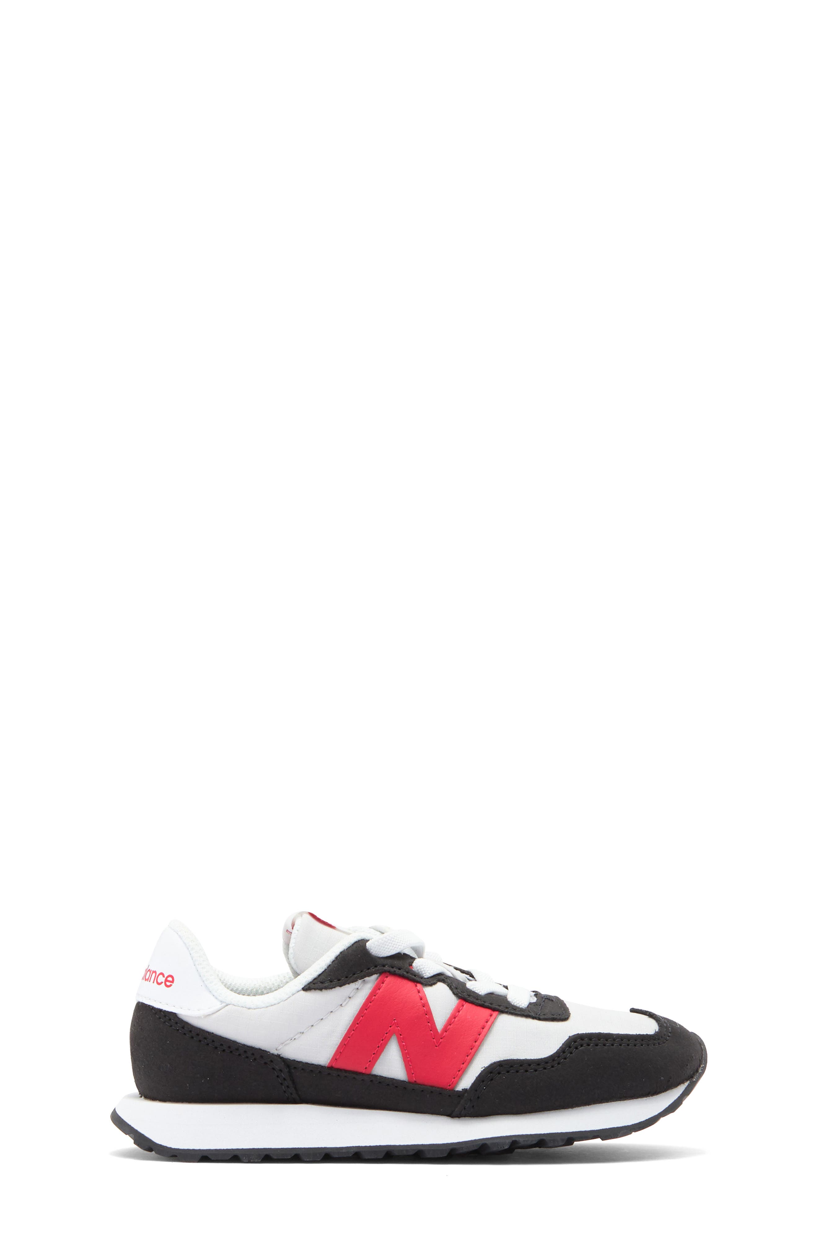 New Balance Kids' 237 Sneaker, Alternate, color, Grey Matter/ True Red