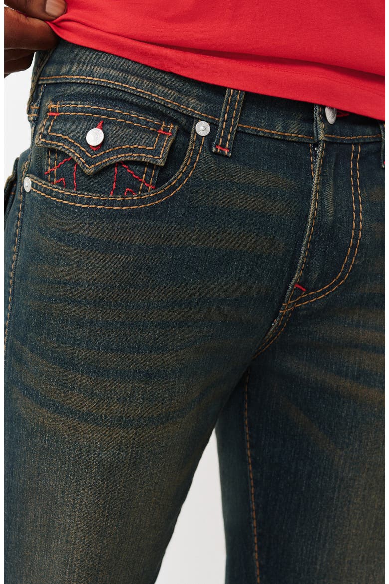 Ricky Flap Pocket Straight Leg Jeans, Alternate, color, DARK ECLIPSE WASH