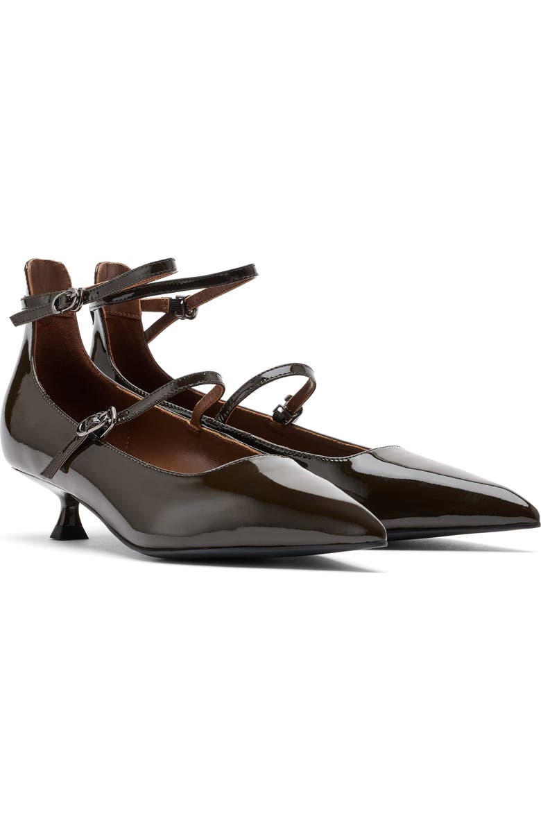 MARC NOLAN Paige Patent Leather Kitten Heels, Alternate, color, Dark Green