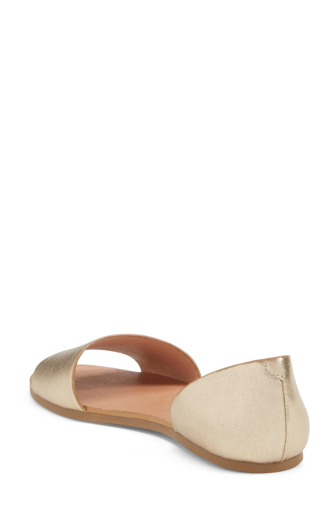 'Twostp' d'Orsay Sandal, Alternate, color, GOLD LEATHER