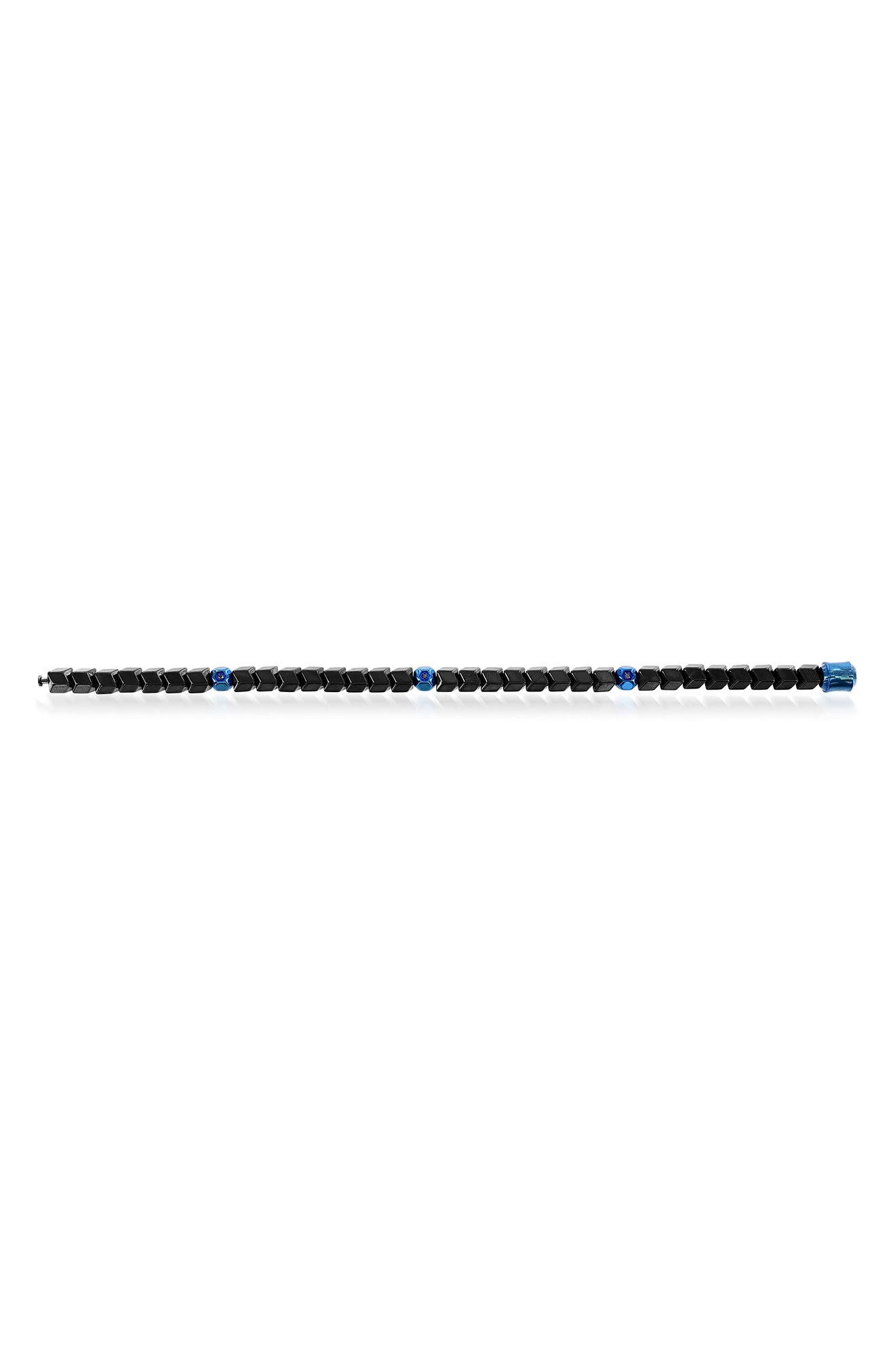 BLACKJACK Stainless Steel Bead Bracelet (Men) | Nordstromrack