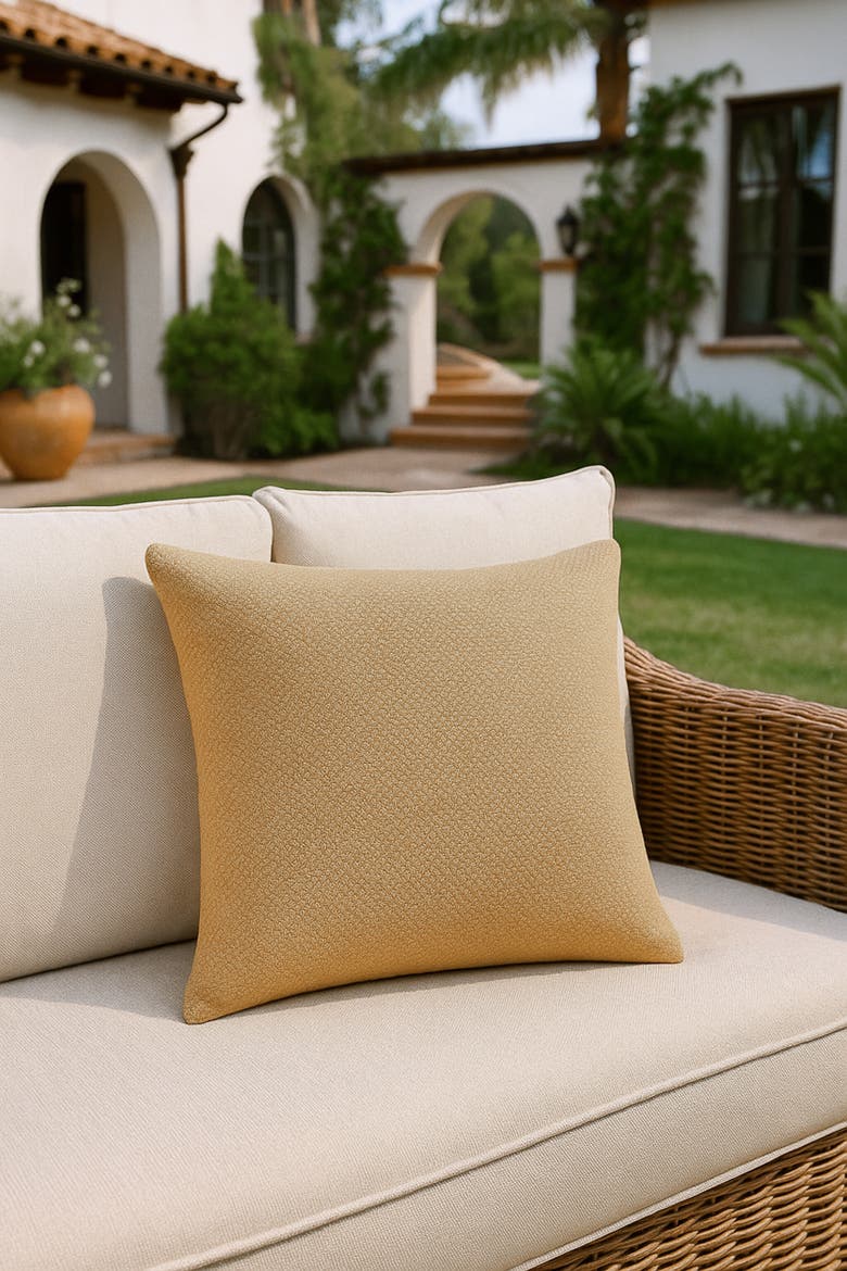 Drift Weave Pillow, Alternate, color, Marisol