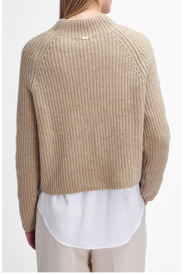 Rhonda Funnel Neck Wool Blend Sweater, Alternate, color, HONEY YELLOW