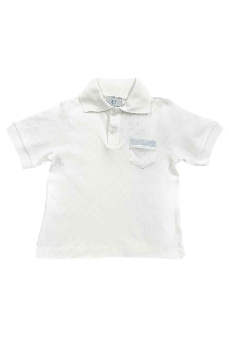 Charlotte Boys' Polo Shirt, Main, color, White