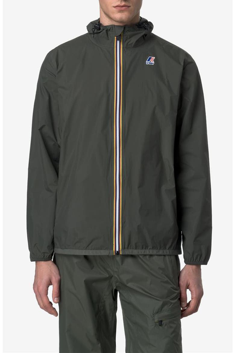 Le Vrai 4.0 Claude Water Repellent Jacket, Main, color, GREEN BLACKISH