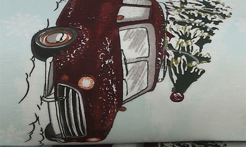 Azores Home Winter Outing Cotton Flannel Sheet Set In Blue