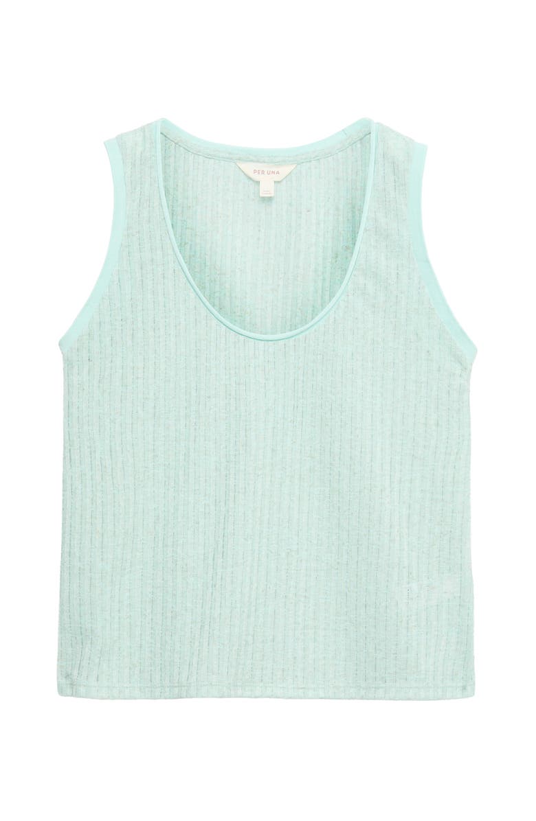 PER UNA BY M&S Textured Stripe Knit Tank, Alternate, color, Light Green