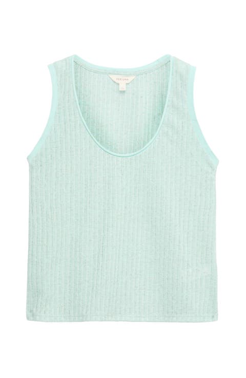 Textured Stripe Knit Tank