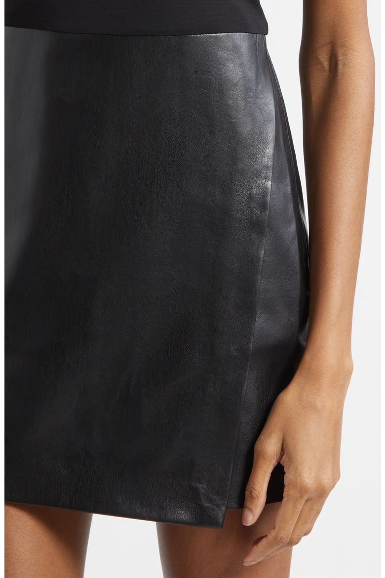Sabine Mixed Media Minidress, Alternate, color, BLACK