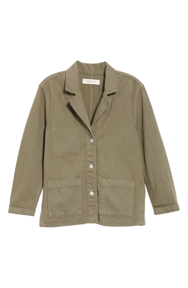 TRAVE Ingrid Relaxed Denim Chore Jacket, Alternate, color, 