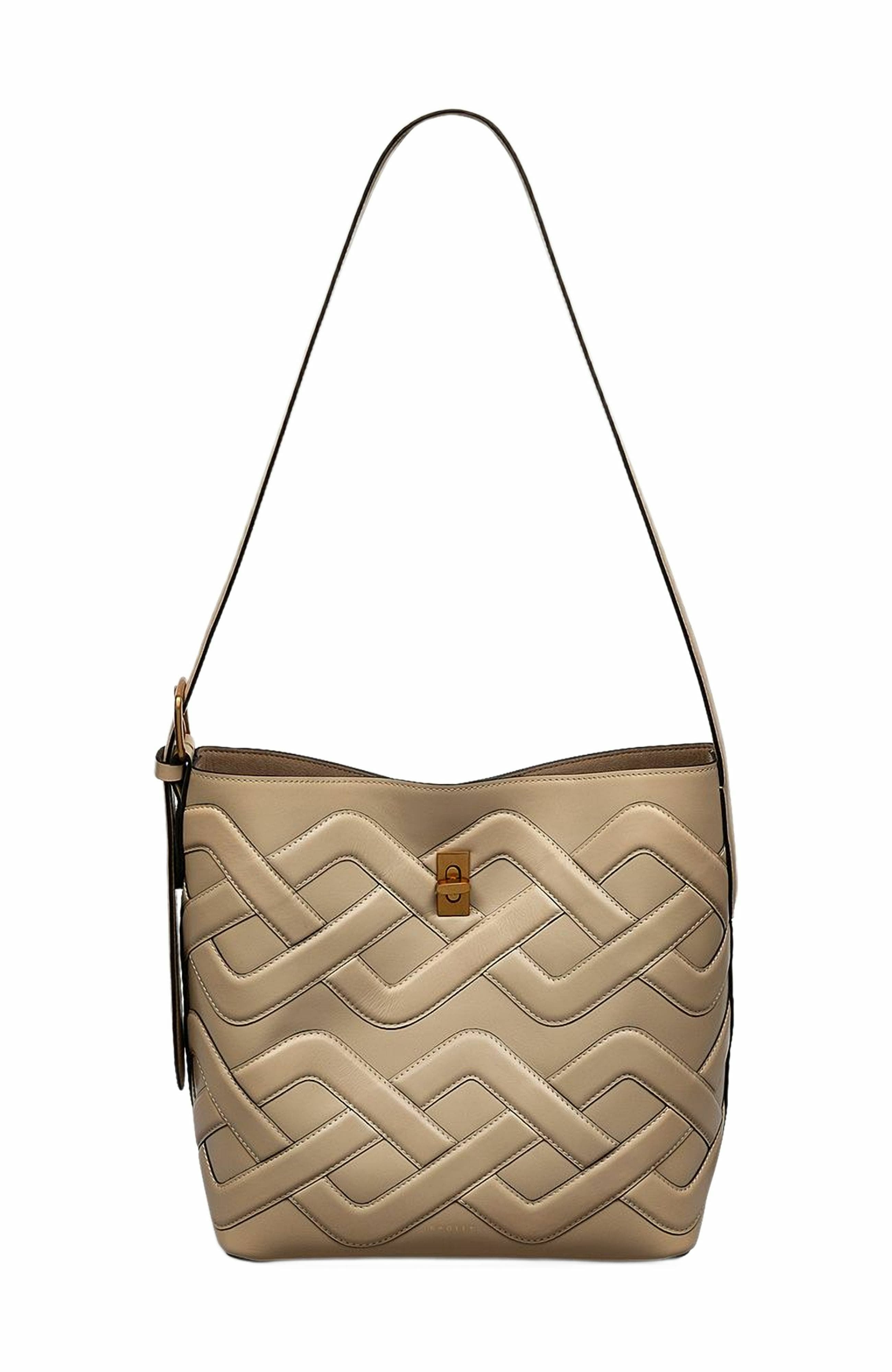 Radley Threadneedle Street - Cable Large Open Top Shoulder Bag, Main, color, Stone