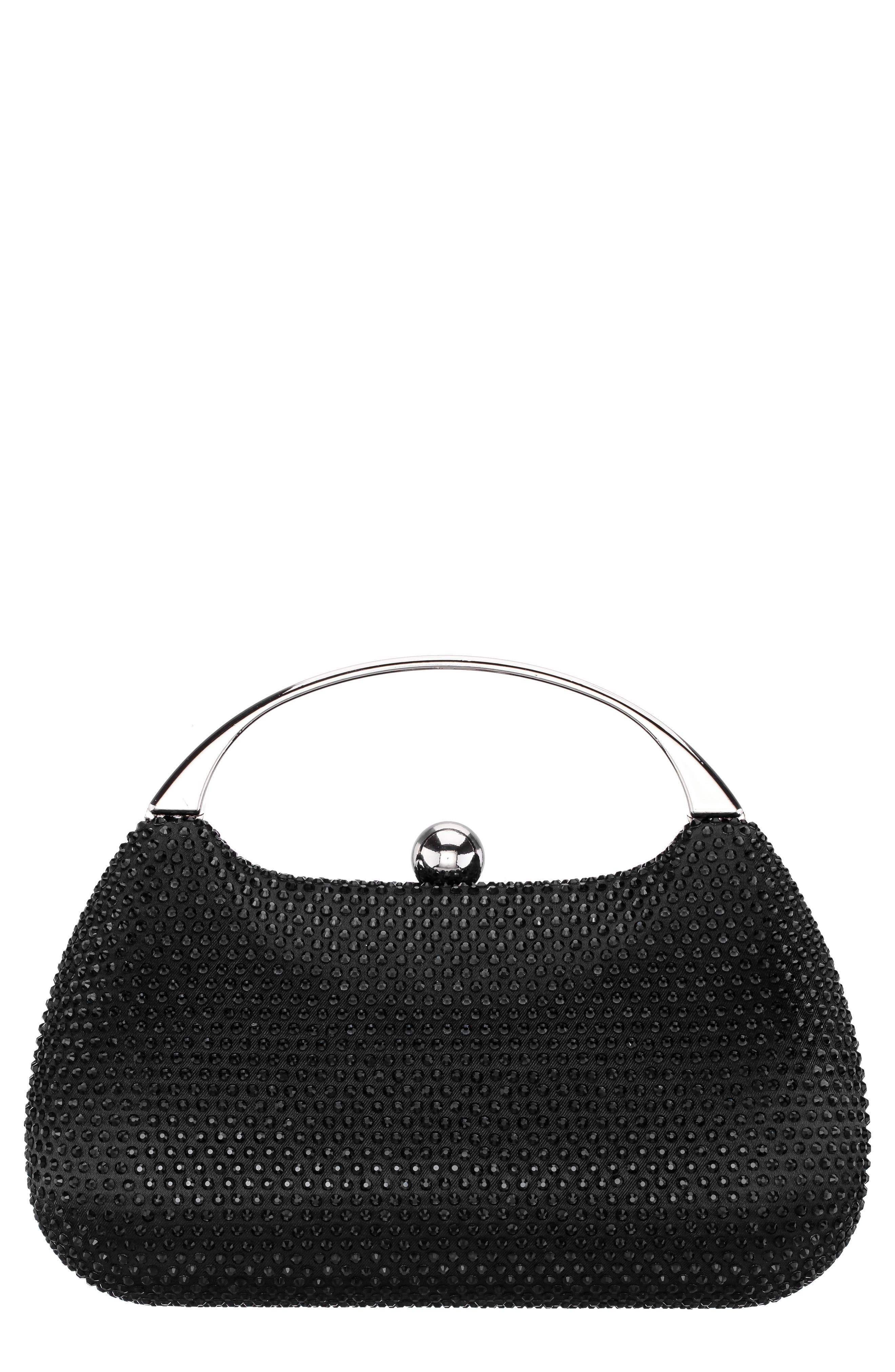 Nina Brando Clutch, Main, color, Black