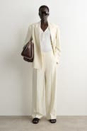 COS Tailored Linen-Blend Straight-Leg Pants