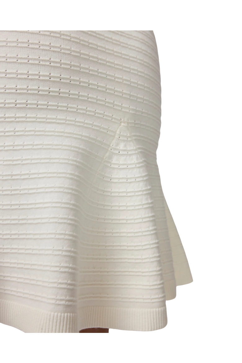 Pointelle Maternity Swing Midi Dress, Alternate, color, White