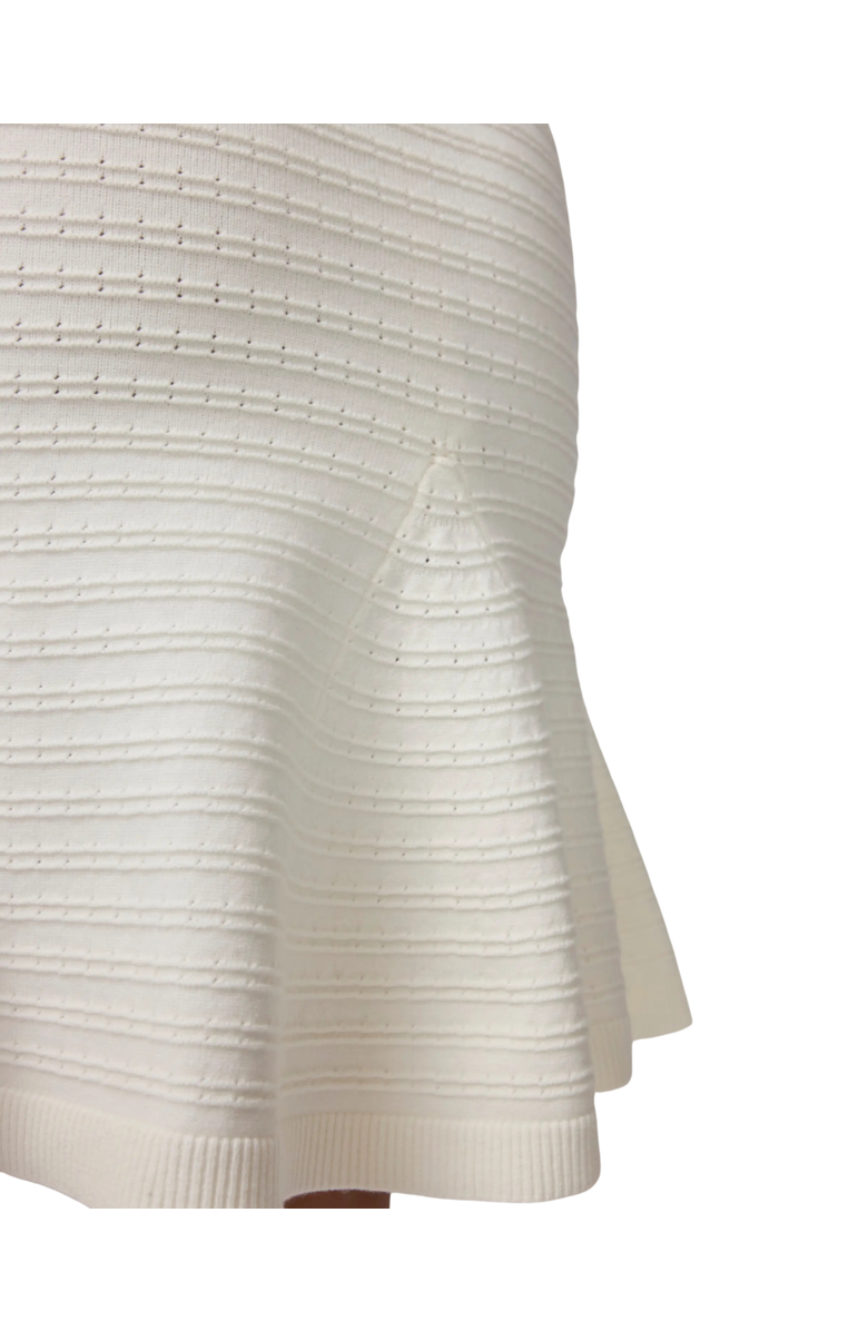 Ingrid & Isabel Pointelle Maternity Swing Midi Dress, Alternate, color, White