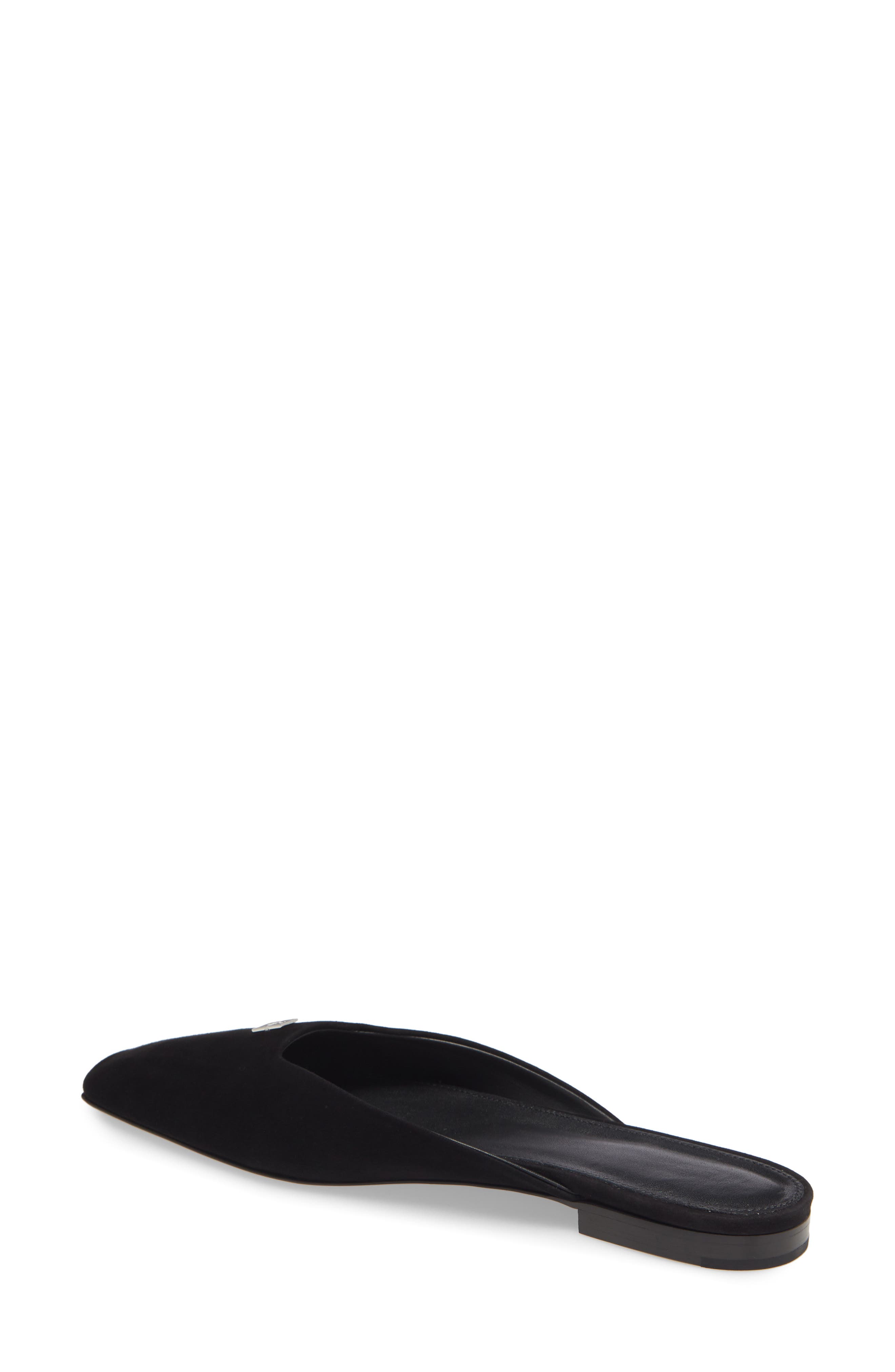 Totême Square Toe Mule, Alternate, color, BLACK