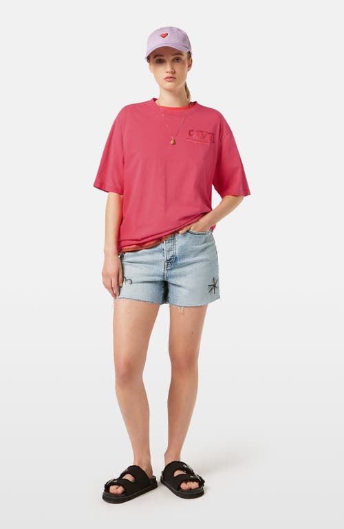 Shop Scotch & Soda The Ray Cutoff Stretch Denim Shorts In Spring Lights