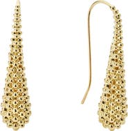 LAGOS Caviar Gold Teardrop Earrings