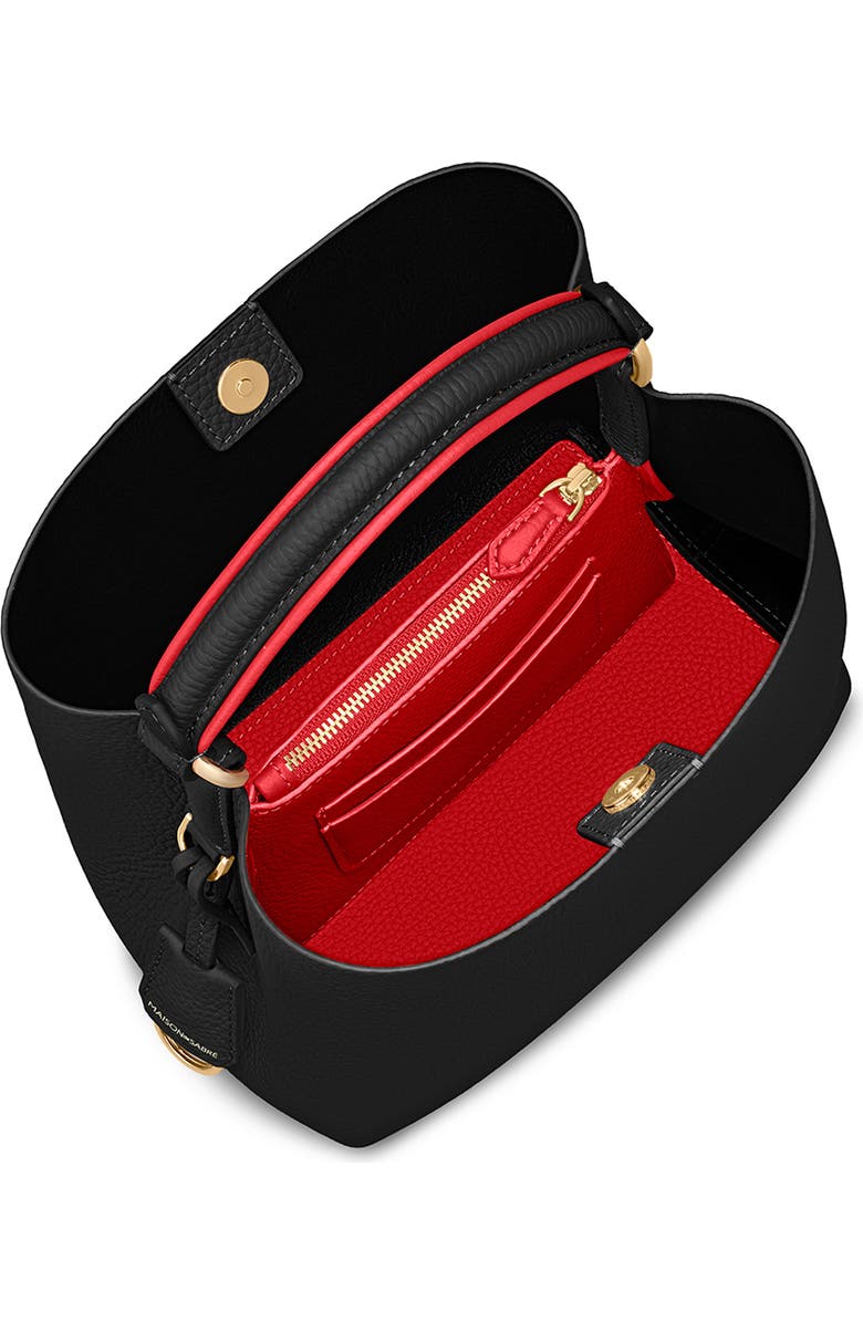 MAISON de SABRÉ The Mini Bucket Bag, Alternate, color, Rouge Noir