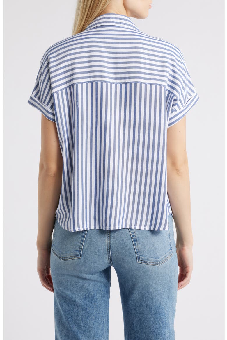 Denise Stripe Shirt, Alternate, color, STARRY NIGHT