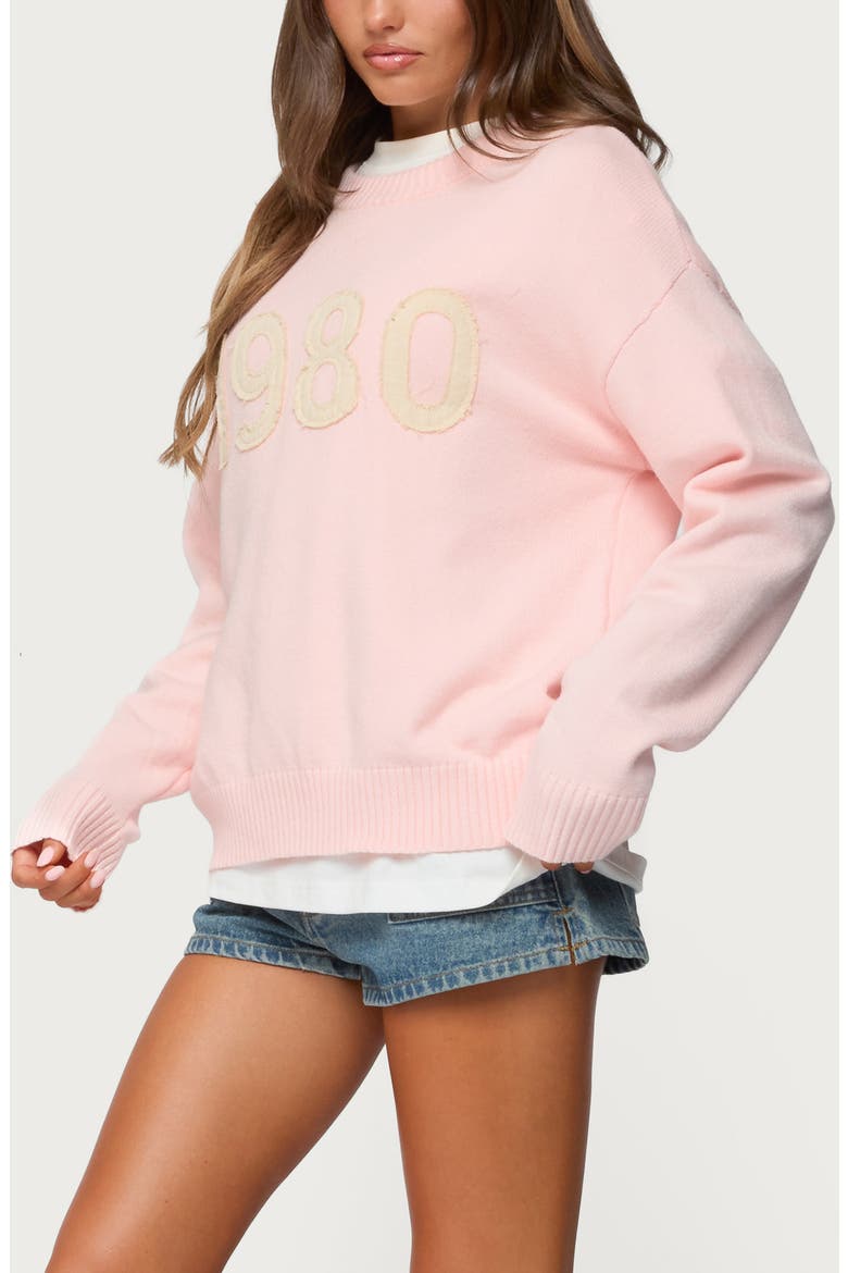 1980 Crewneck Sweater, Alternate, color, LIGHT-PINK