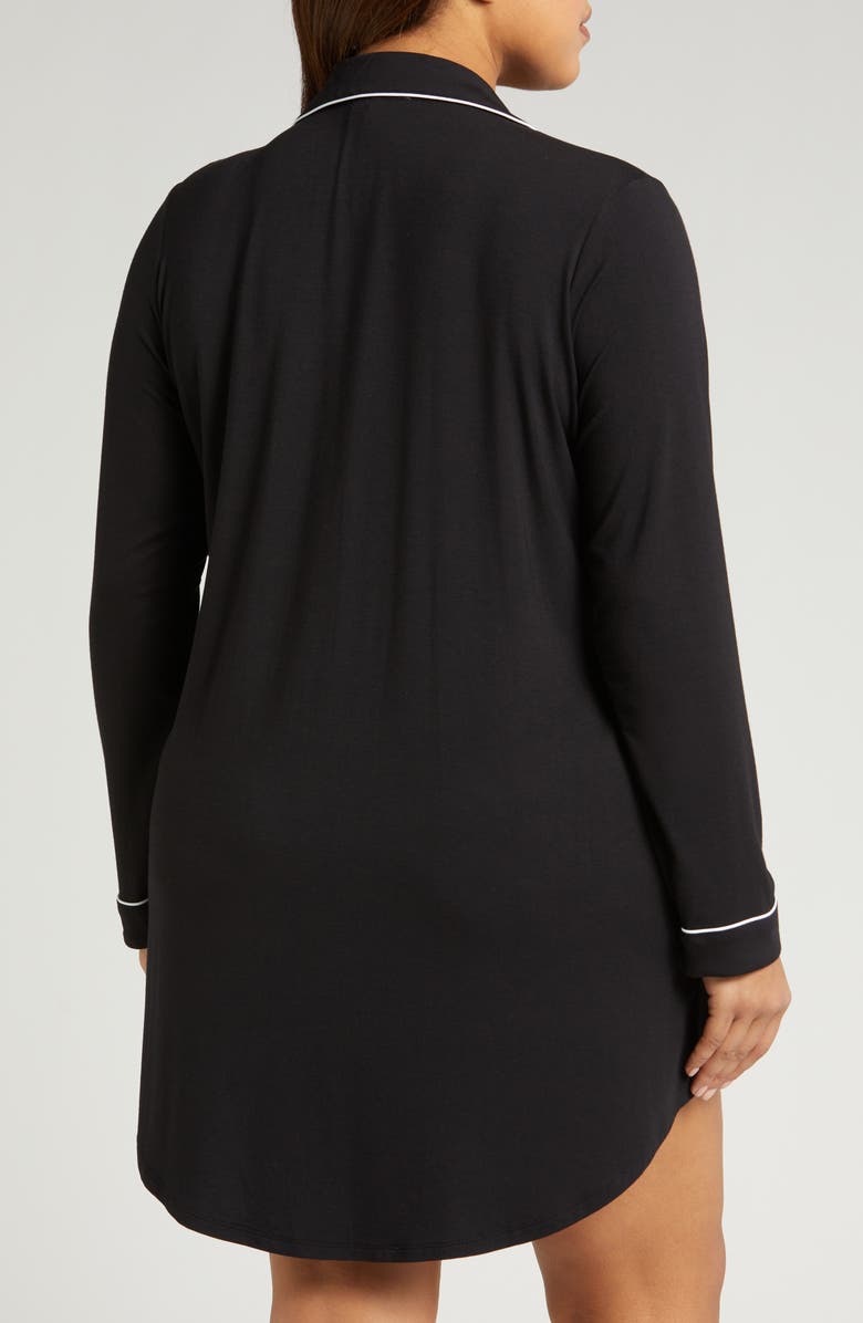 Nordstrom Moonlight Nightshirt, Alternate, color, Black