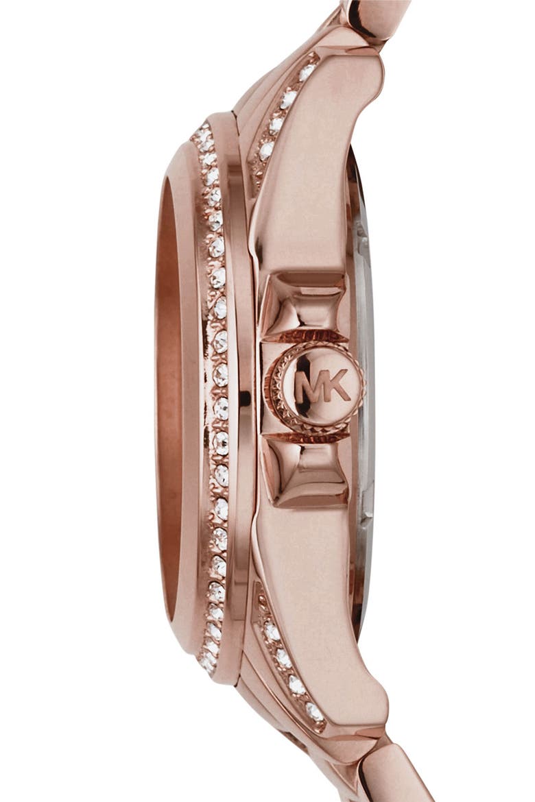 Michael Kors 'Blair - Mini' Multifunction Watch, 33mm, Alternate, color, ROSEGOLD