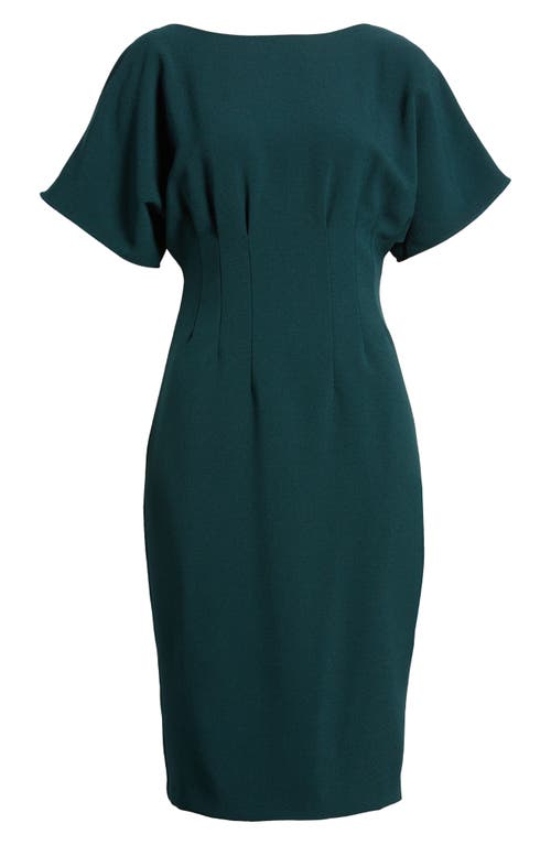 Eliza J Flutter Sleeve Dress In Hunter