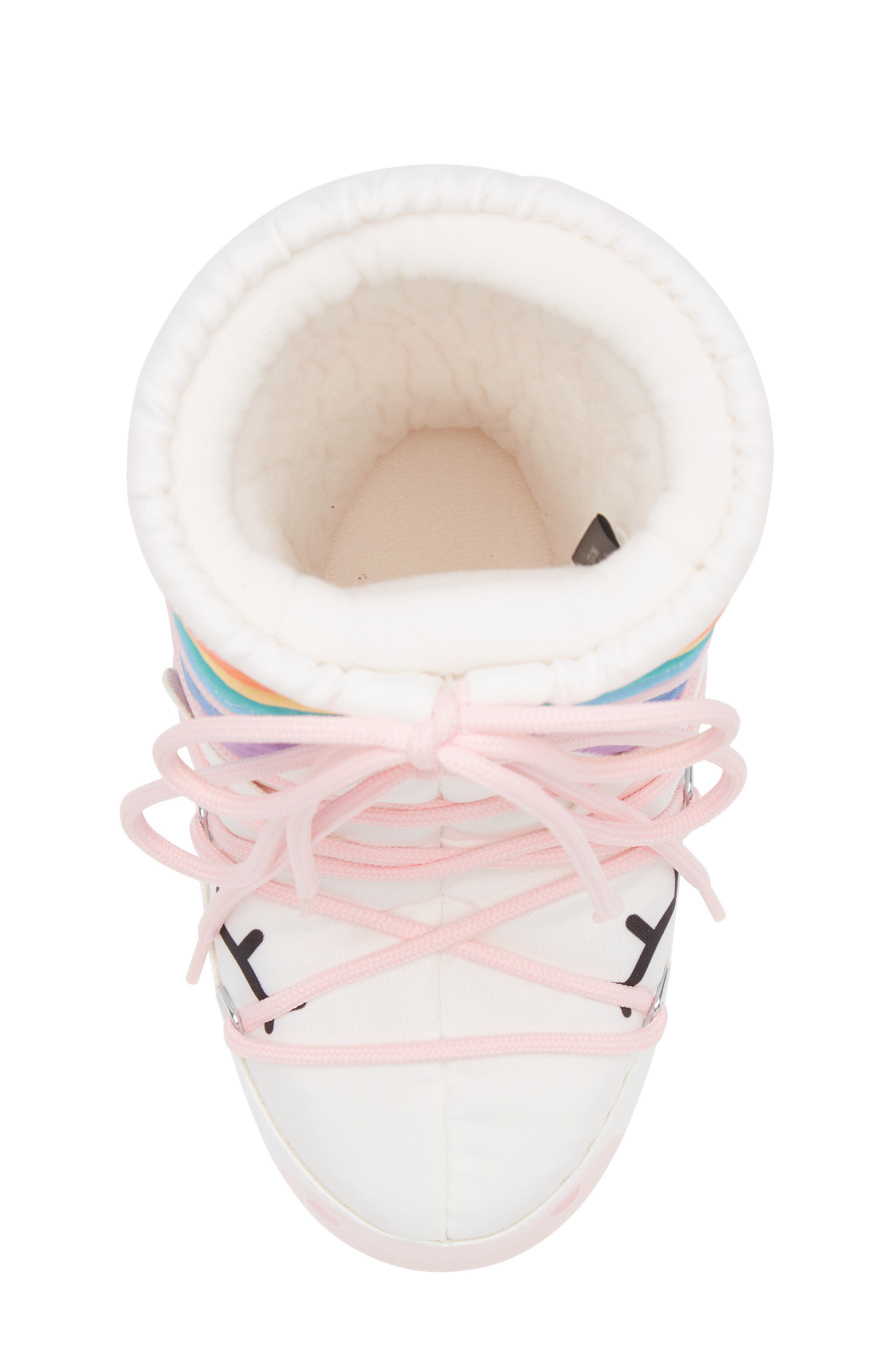 Moon Boot<sup>®</sup> Kids' Icon Unicorn Boot, Alternate, color, White/ Multicolor