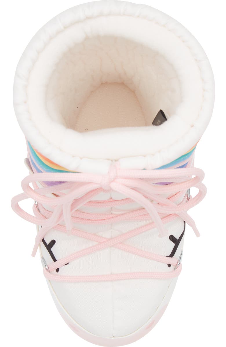 Moon Boot<sup>®</sup> Kids' Icon Unicorn Boot, Alternate, color, White/ Multicolor