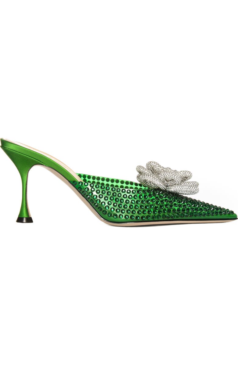 Mach & Mach Carrie Crystal Flower Pointed Toe Mule, Alternate, color,