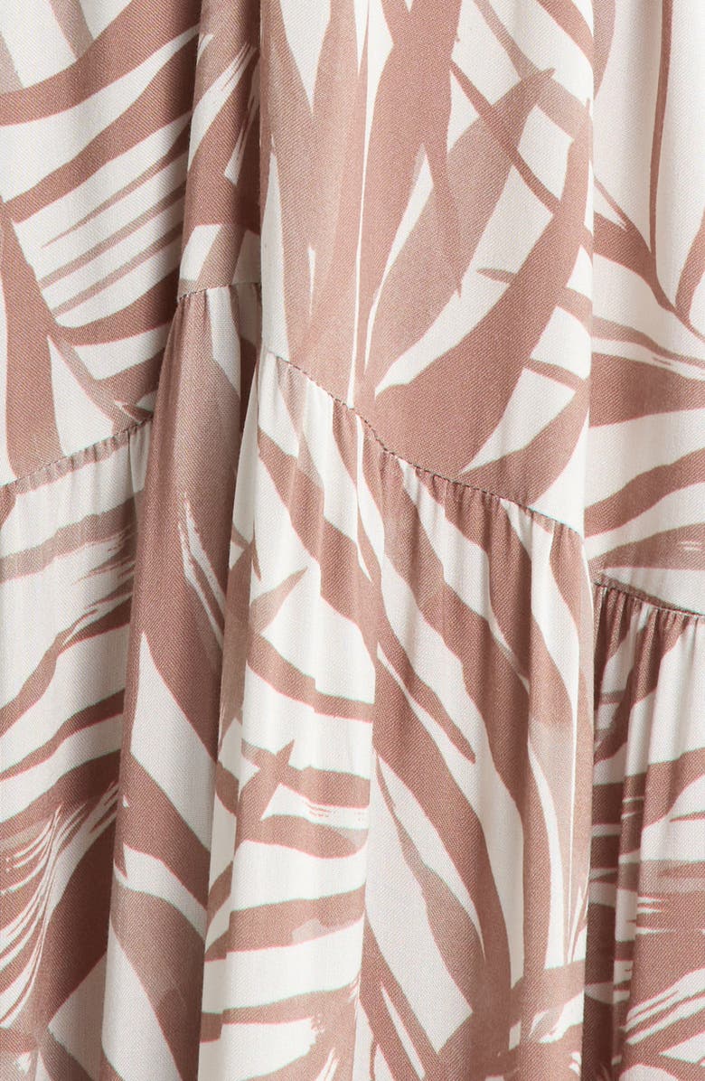 Elan Cutout Cover-Up Maxi Dress, Alternate, color, Neutral Bali Print