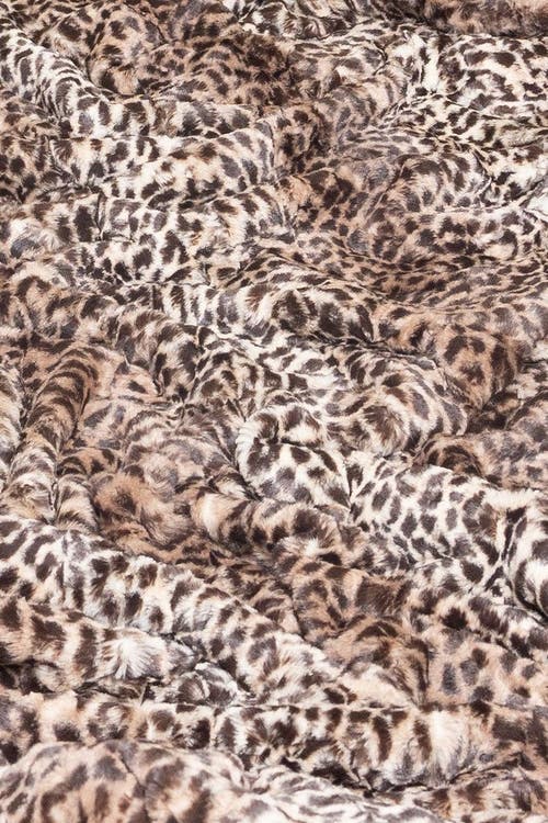 Sea To Me Blankets San Diego Safari Faux Fur Throw Blanket In Brown
