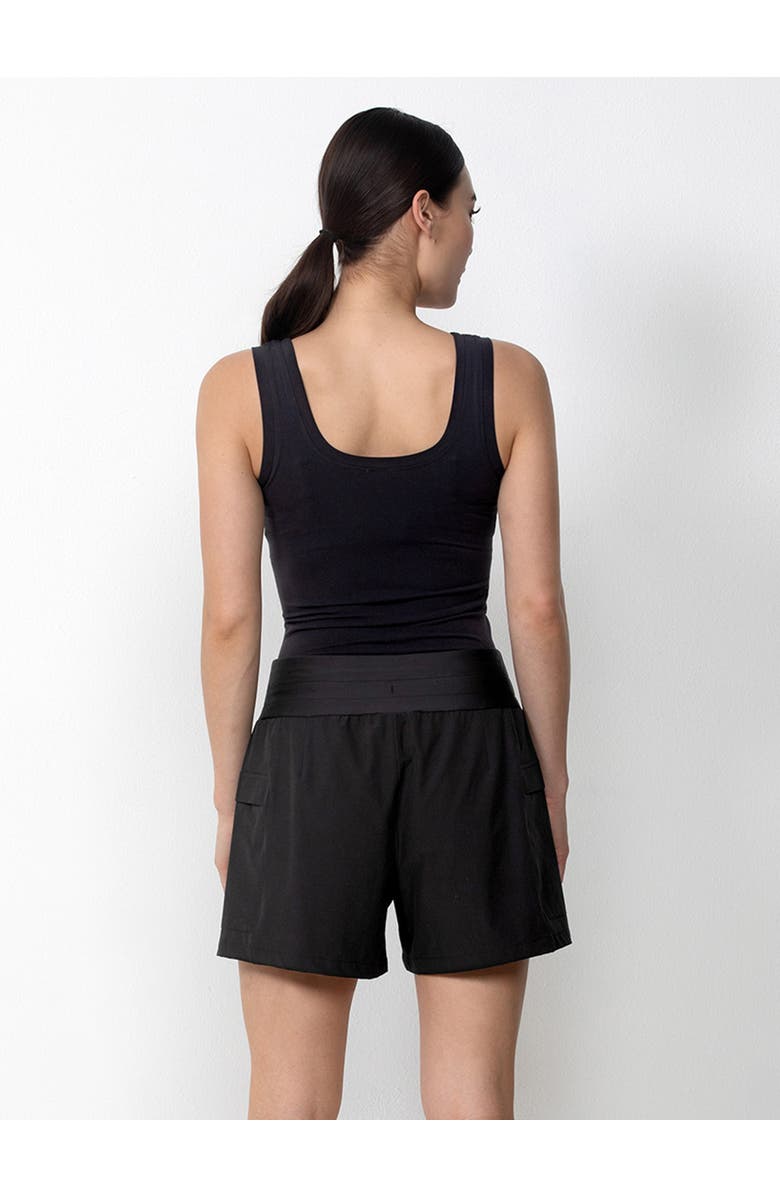 Single Stitch Lightweight Cargo Short, Alternate, color, Black