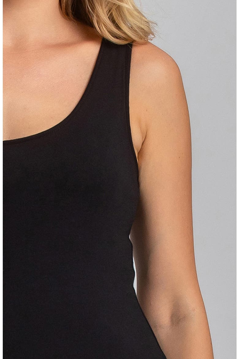 Scoop Neck Maternity Jumpsuit, Alternate, color, BLACK