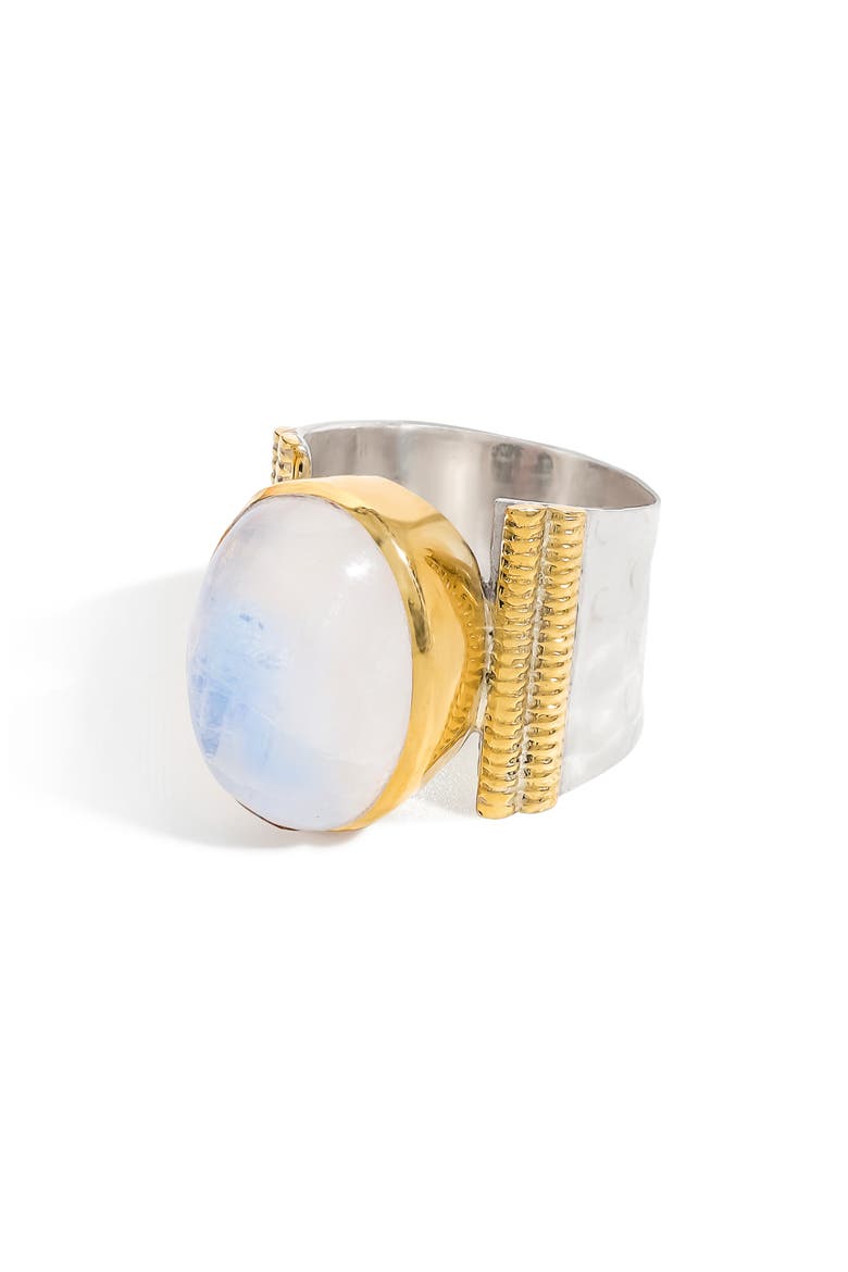 Oval Gemstone Ring, Main, color, BLUE