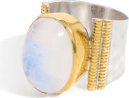 YS GEMS Oval Gemstone Ring