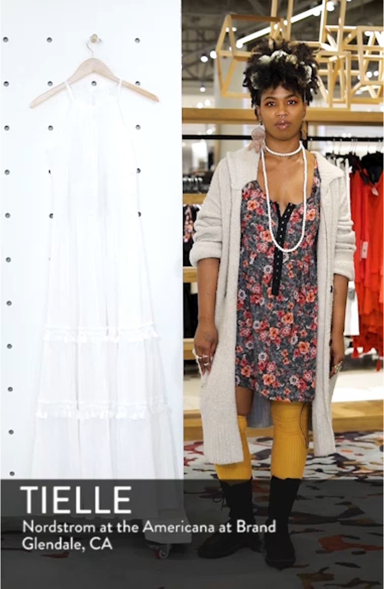 Halter Neck Cotton Maxi Dress, sales video thumbnail