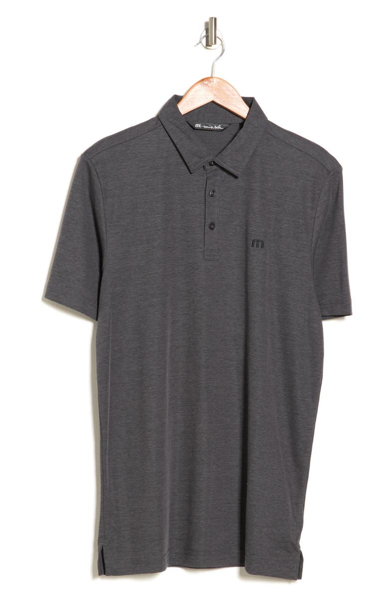TravisMathew Langley Polo Shirt, Alternate, color, Quiet Shade/ Black